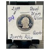 2009 S Proof DCAM Silver Puerto Rico Quarter