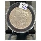 1882-O Morgan Silver Dollar in Protective Case