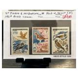 Saint Pierre et Miquelon 1963 Bird Commemorative S