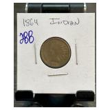 1864 Indian Head Cent in a Protective Flip