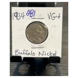 1934 Buffalo Nickel in VG+ Condition