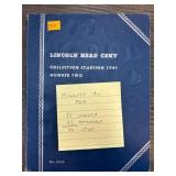 Lincoln Head Cent Collection Album (1941"1963 Co