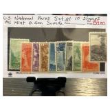 U.S. National Parks Set of 10 Mint Stamps