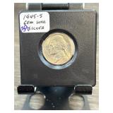 1945-S Jefferson Nickel in GEM Uncirculated Condit