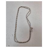 Sterling Silver Twisted Rope Chain Necklace