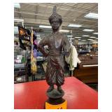 Bronze Sculpture of Standing Man Wearing