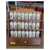 Danbury Mint M.I. Hummel Spice Rack with 24 Porcel