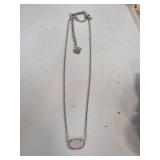 Kendra Scott Faceted Pendant Necklace with Iridesc