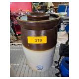 Stoneware Crock with Lid by West Pottery Co.