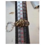 Sterling Silver Ribbed Dome Design Ring