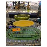 Three Decorative Plates Including Oven Serve and G