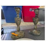 Antique Silverplate Candlestick Holders