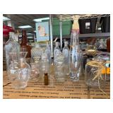 Clear and Brown Glass Bottles and Vessels Collecti