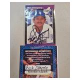 Rick Dempsey Autographed Baseball Card With Certif