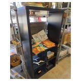 Black Bookshelf No Contents