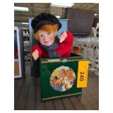 Department 56 Jack-in-the-Box Puppet with Green Ti