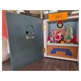 Wooden Mechanical Christmas Display Box Featuring