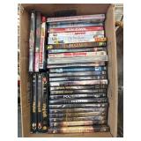 Box Lot of Assorted DVD Movies Featuring Popular T