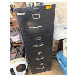 Anderson Hickey 4-Drawer Black Metal Office Filing