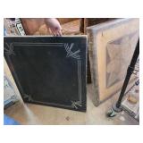 Two Vintage Chalkboards with Wood Frames