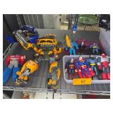 Transformers and Superhero Action Figures
