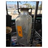 Upjohn Glass Bottle with Metal Cap