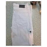 Octagon Mens Light Gray Cargo Pants, Size 36/32