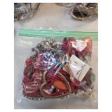 Two Bags of Mixed Costume Jewelry Including Neckla