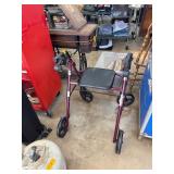 Guardian Rollator Walker with Seat and Hand Brakes