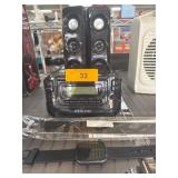 Philco Stereo System with Speakers and Smartwatch