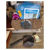 Woven Basket, Mosquito Net, and Hand Axe Bundle