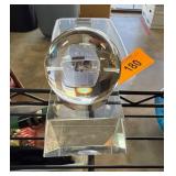 Crystal Sphere With Clear Stand