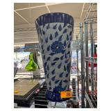 Blue and White Floral Ceramic Vase by Internationa