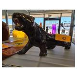 MCM Ceramic Panther Figurine in Dark Finish