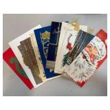 Vintage Christmas Greeting Cards Featuring Festive