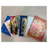 Vintage Used Christmas Greeting Cards with Various