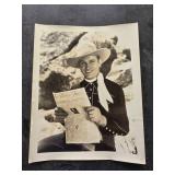 Signed Gene Autry Photograph with Personalized Ins