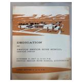 1957 Dedication Program for Denton Senior High Sch