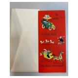 Vintage Unused Christmas Card with Envelope Featur