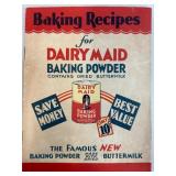 Dairy Maid Baking Powder Recipe Booklet with Dried