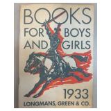 Books for Boys and Girls 1933 Catalog by Longmans,