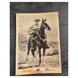 Gene Autry Signed OKeh Records Promotional Photo