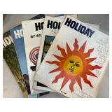 Vintage Holiday Magazines with Graphic Covers