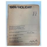 1969 ï¿½Holidayï¿½ Magazine Featuring Travel and Food