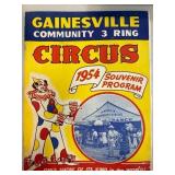 1954 Gainesville Community 3 Ring Circus Souvenir