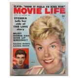August 1957 Issue of Movie Life Magazine Featuring