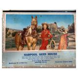 1955 Harpool Seed House Advertising Calendar Featu