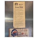 Santa Fe Railway Texas Chief Brochure and Passenge