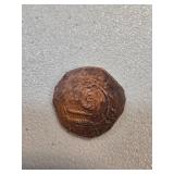 Spanish Coin with Crest and Portrait