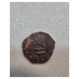 Spanish Coin with Crest and Portrait
